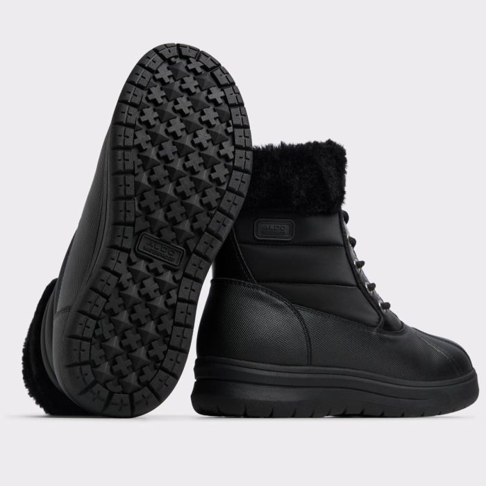 Boots Aldo Black Synthetic Mixed Material Chilly Black Synthetic Mixed Material Women's Winter Boots Women
