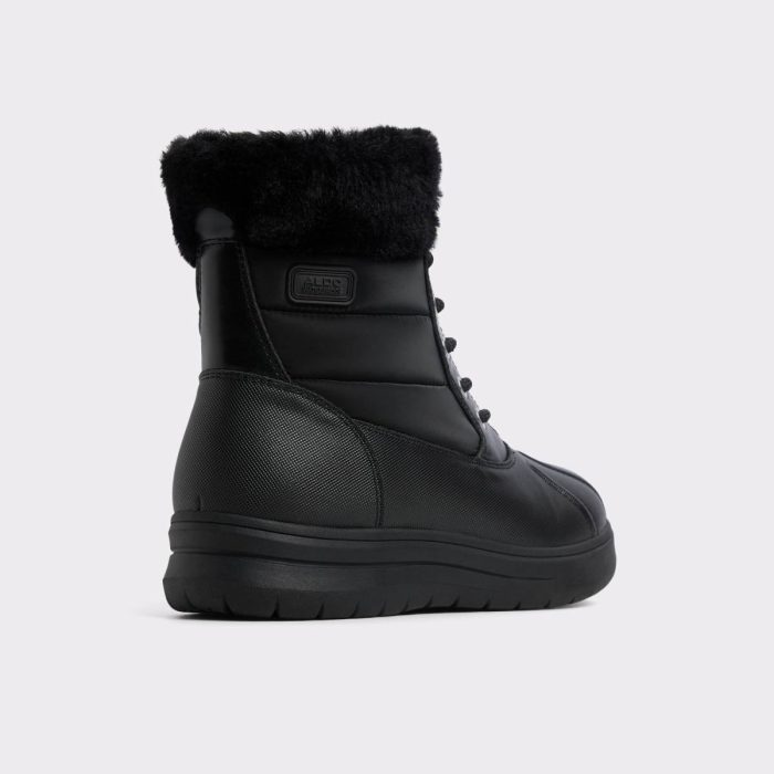 Boots Aldo Black Synthetic Mixed Material Chilly Black Synthetic Mixed Material Women's Winter Boots Women