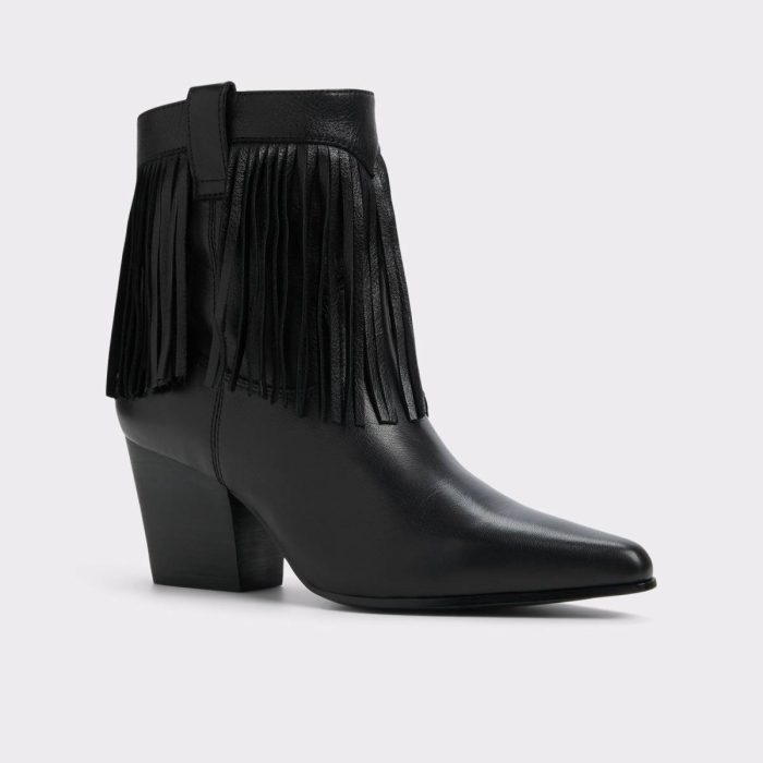 Boots Jollene Black Women's Western And Cowboy Boots Black Women Aldo