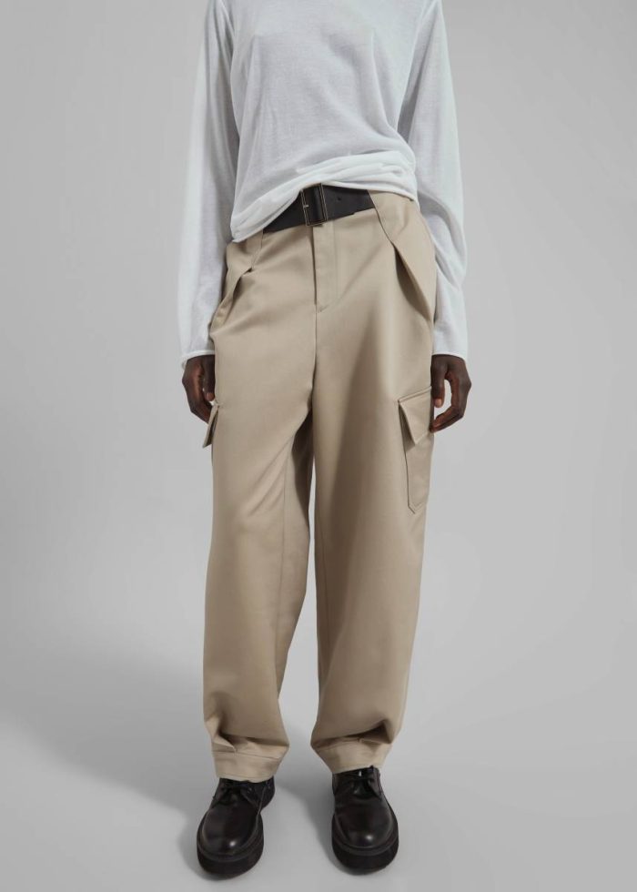 Bottoms Beige Women Haskel Cargo Pants - Beige The Frankie Shop