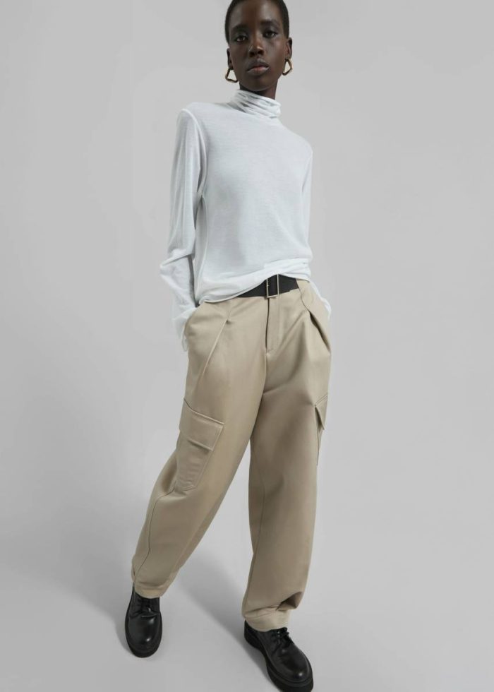 Bottoms Beige Women Haskel Cargo Pants - Beige The Frankie Shop