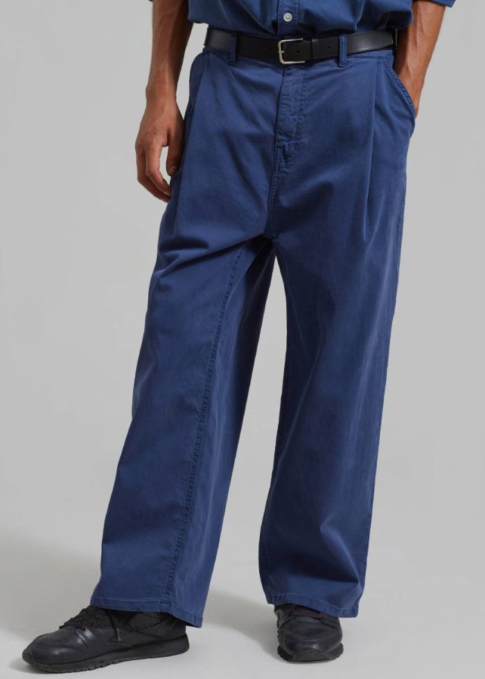 Bottoms Drew Pants - Blue Blue Men The Frankie Shop