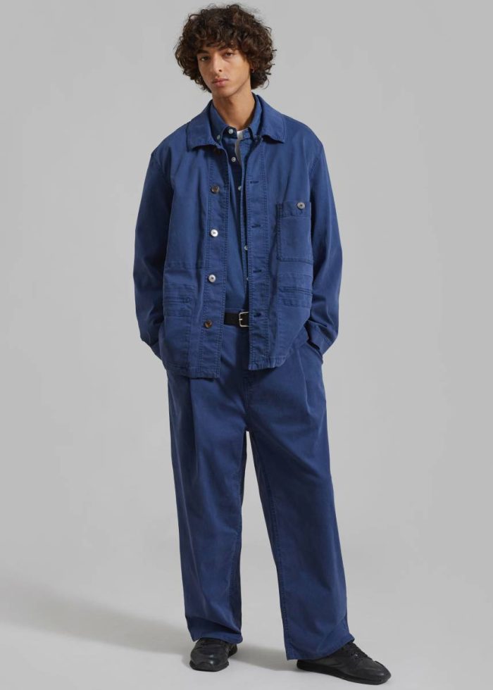 Bottoms Drew Pants - Blue Blue Men The Frankie Shop