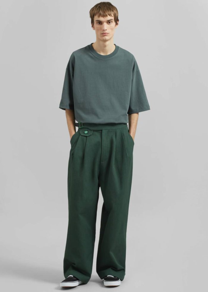Bottoms Green Pieces Uniques Le Pantalon Gurka - Green Men The Frankie Shop