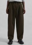 Bottoms Green The Frankie Shop Men Felix Trousers - Dark Olive