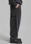 Bottoms Grey Men The Frankie Shop Declan Corduroy Pants - Charcoal