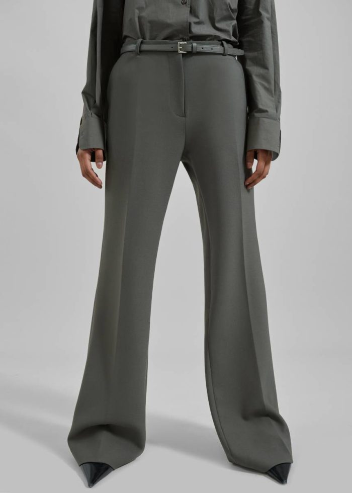 Bottoms Light Khaki Women Lyra Flared Pants - Light Khaki The Frankie Shop