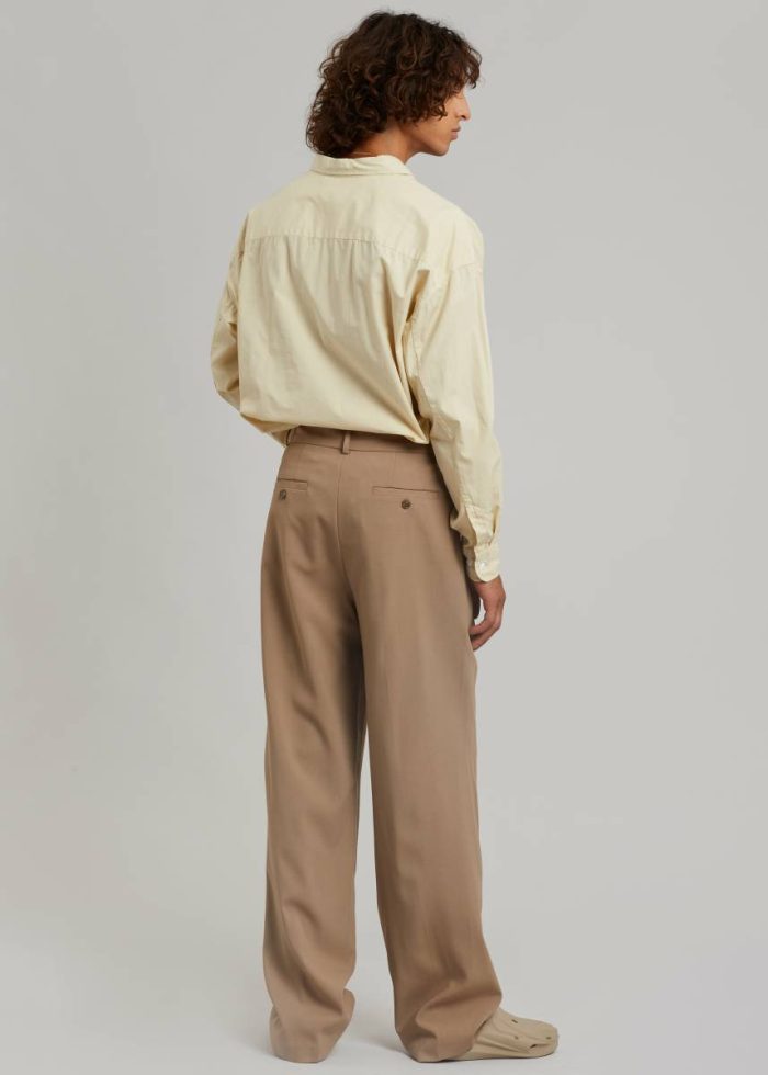 Bottoms Men Beige The Frankie Shop Beo Suit Pants - Latte