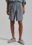 Bottoms Men The Frankie Shop Leland Silky Boxer Shorts - Charcoal Black