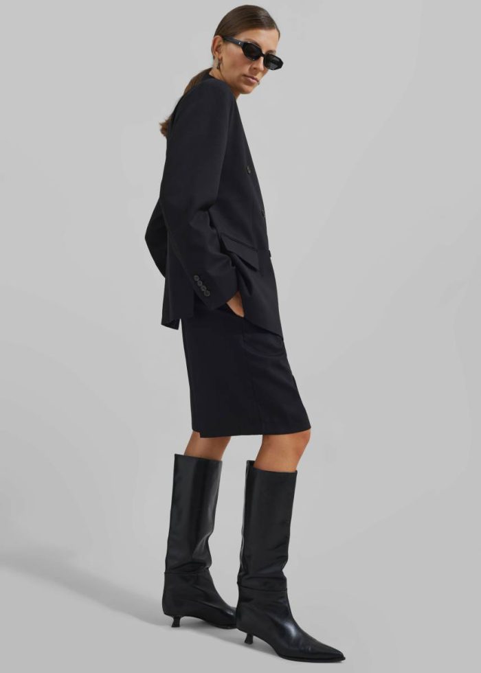 Bottoms The Frankie Shop Sava Bermuda Shorts - Black Black Women