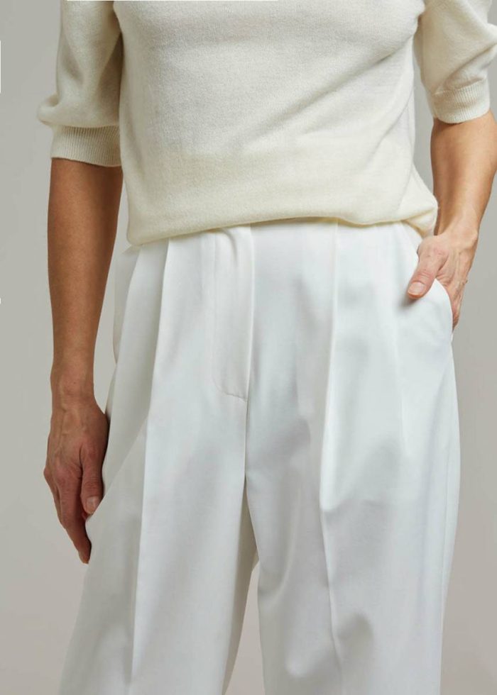 Bottoms White Women The Frankie Shop Bea Suit Pants - White