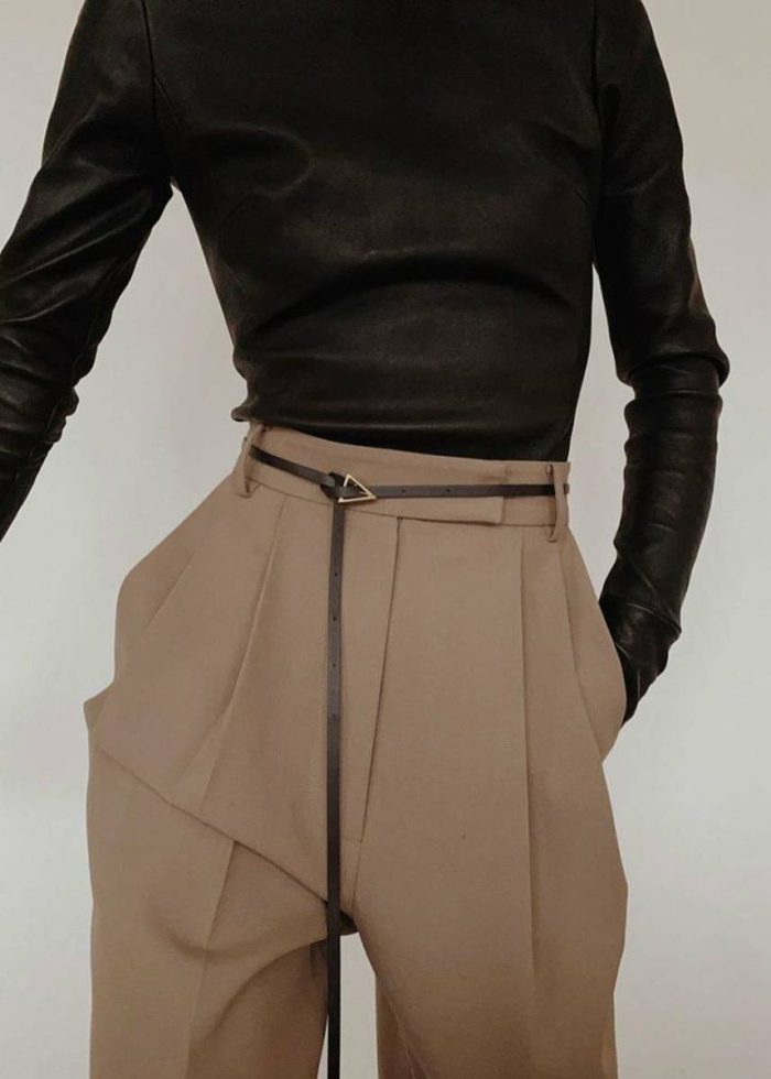 Bottoms Women Bea Suit Pants - Latte Brown The Frankie Shop