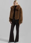 Bottoms Women Lyra Flared Pants - Brown Brown The Frankie Shop