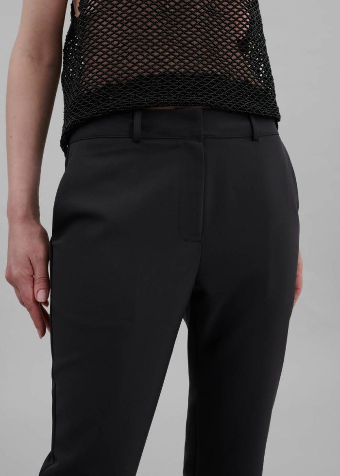Bottoms Women The Frankie Shop Emersyn Capri Pants - Black Black