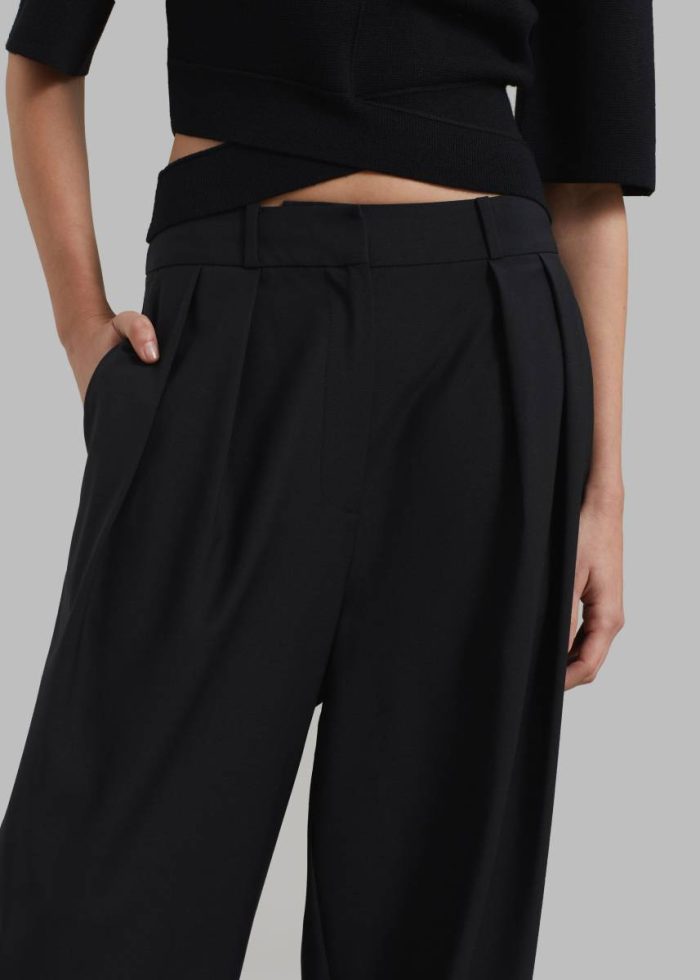Bottoms Women The Frankie Shop Ripley Pleated Trousers - Black Black