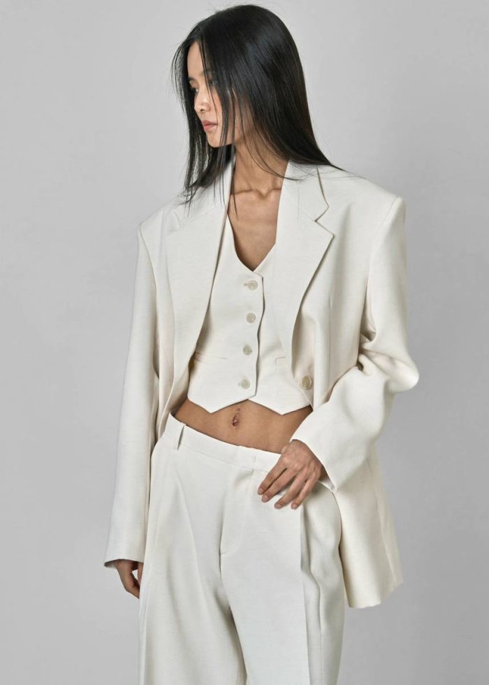 Bottoms Women White Indio Pants - Off White The Frankie Shop