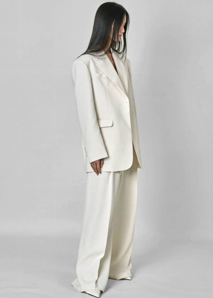 Bottoms Women White Indio Pants - Off White The Frankie Shop