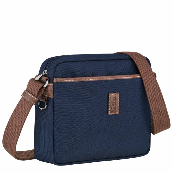 Boxford M Camera Bag Blue - Recycled Canvas Crossbody Bags Longchamp Blue Men