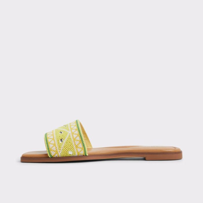 Bright Yellow Sandals Aldo Women Seavacay Bright Yellow Women's Travel Essentials