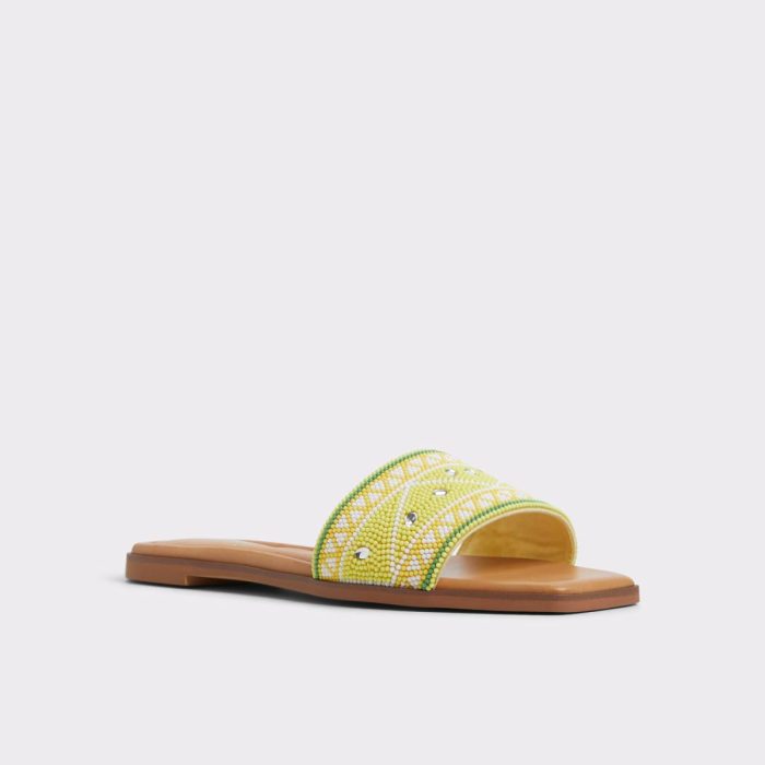 Bright Yellow Sandals Aldo Women Seavacay Bright Yellow Women's Travel Essentials