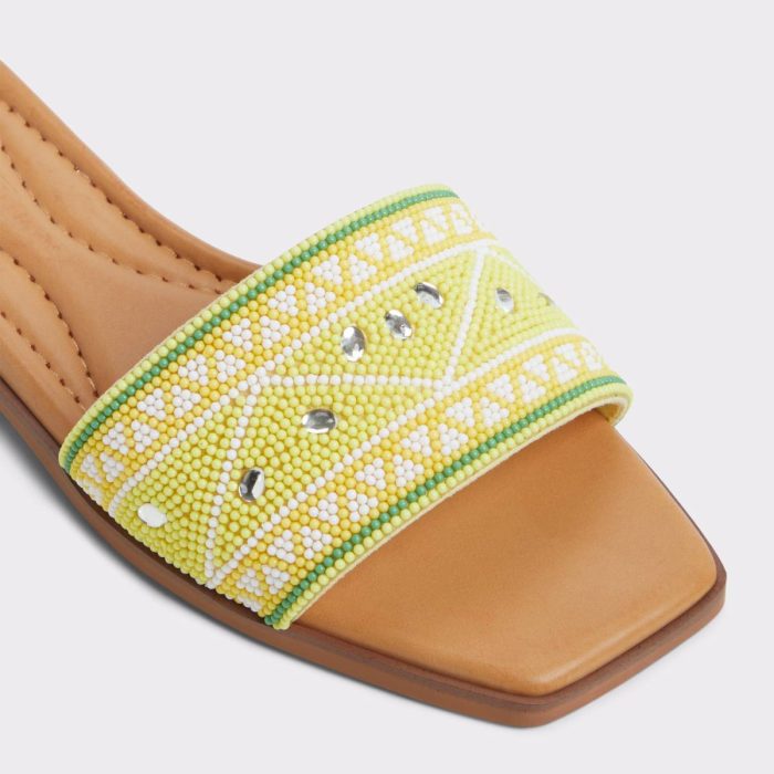 Bright Yellow Sandals Aldo Women Seavacay Bright Yellow Women's Travel Essentials