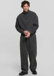 Brixton Corduroy Joggers - Charcoal Bottoms Men The Frankie Shop Grey