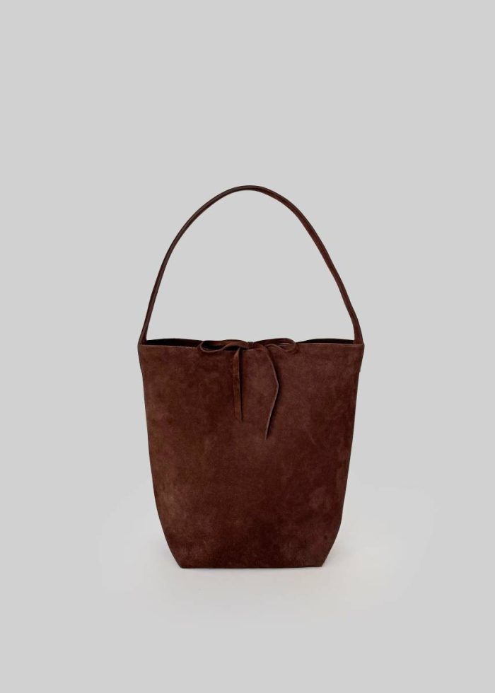 Brown Bags Women The Frankie Shop Royso Suede Bucket Bag - Brown