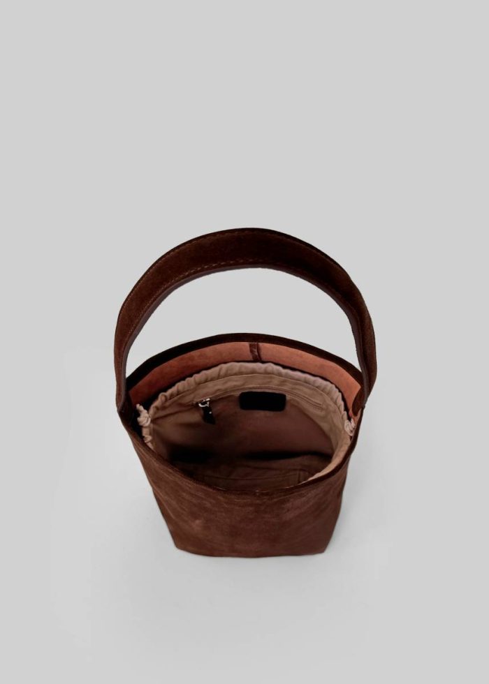 Brown Bags Women The Frankie Shop Royso Suede Bucket Bag - Brown