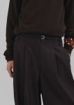 Brown Loma Pintuck Trousers - Brown The Frankie Shop Bottoms Women