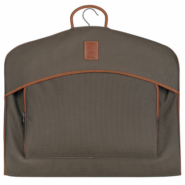 Brown Travel Accessories Women Boxford Garment Cover Brown - Recycled Canvas Longchamp