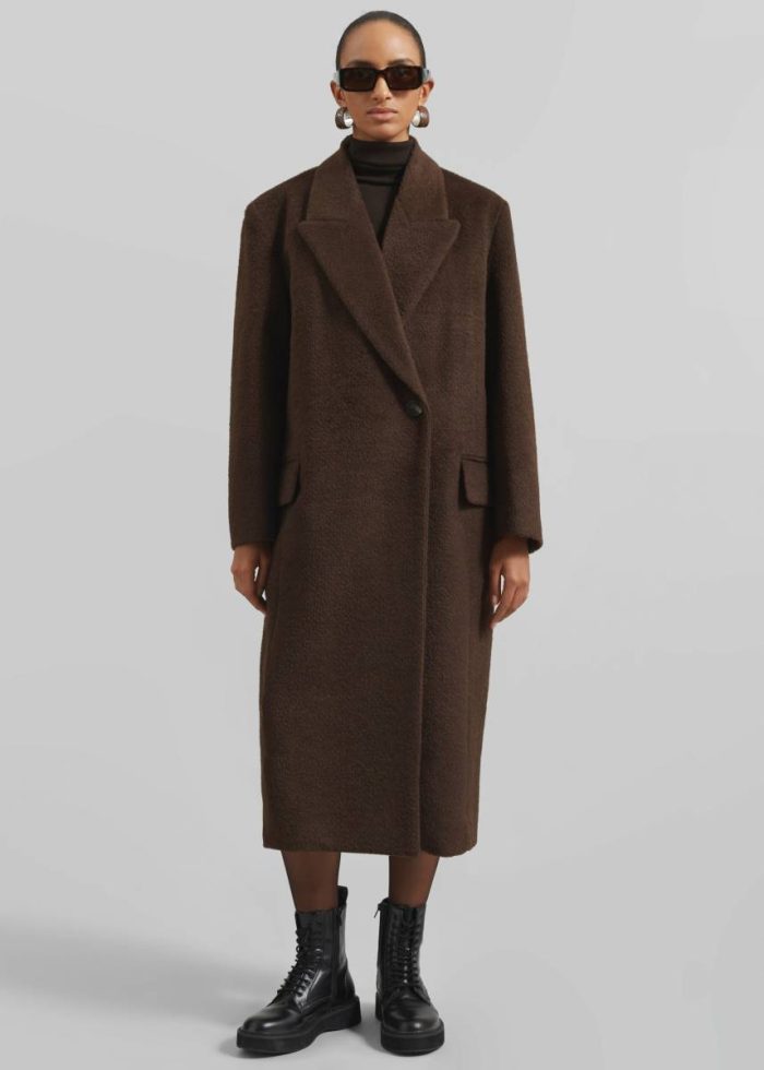 Brown Women Melcombe Coat - Brown Outerwear The Frankie Shop