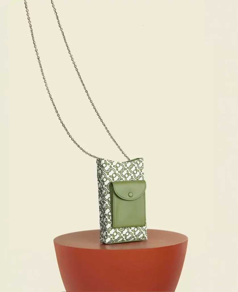 Cafune Women Crossbody Camber Sling - Olive (Monogram)