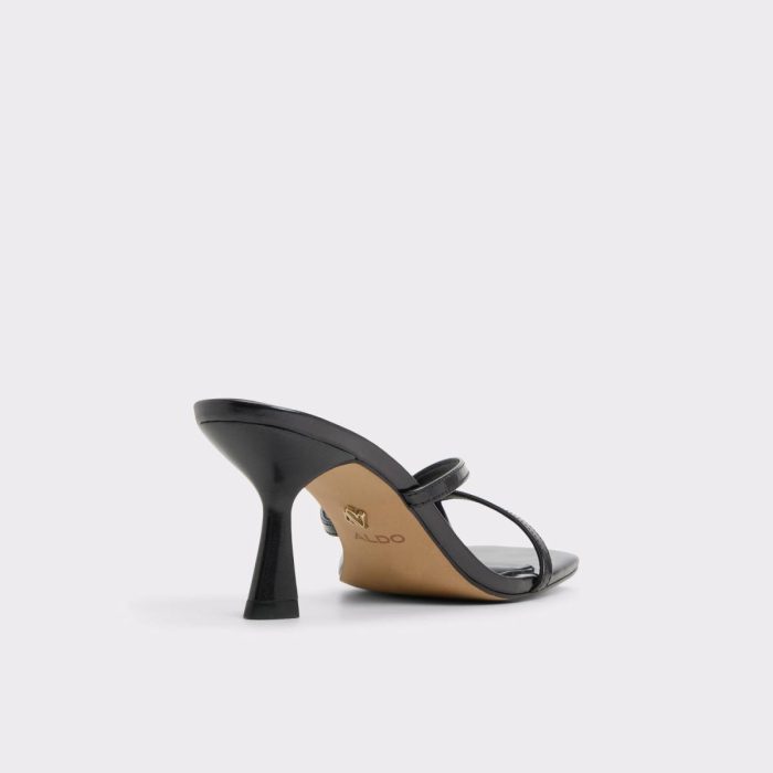 Calypsa Black Women's Animal Print Women Heels Black Aldo