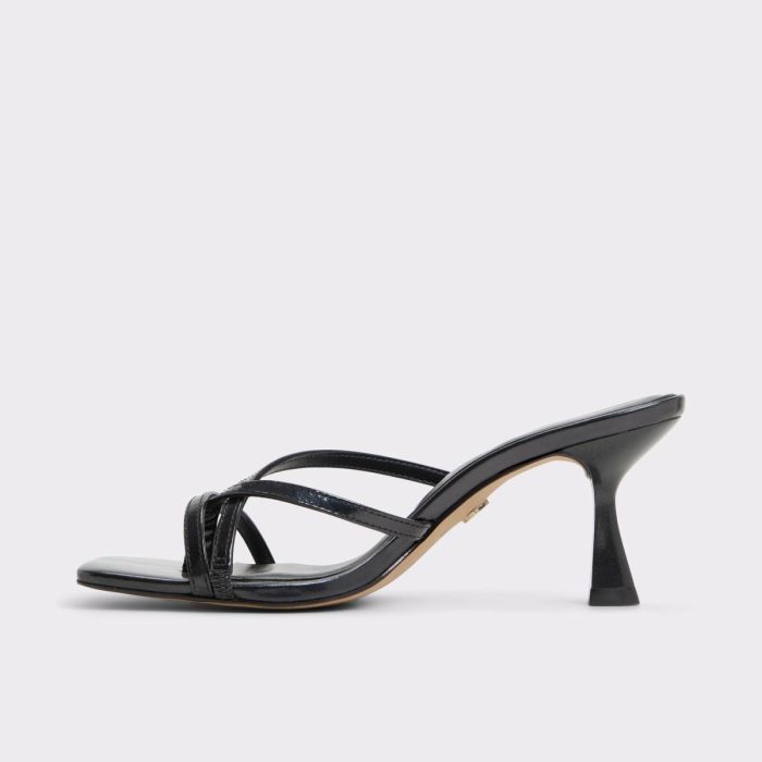 Calypsa Black Women's Animal Print Women Heels Black Aldo