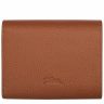 Caramel Longchamp Leather Wallets Women Le Foulonné Wallet Caramel - Leather