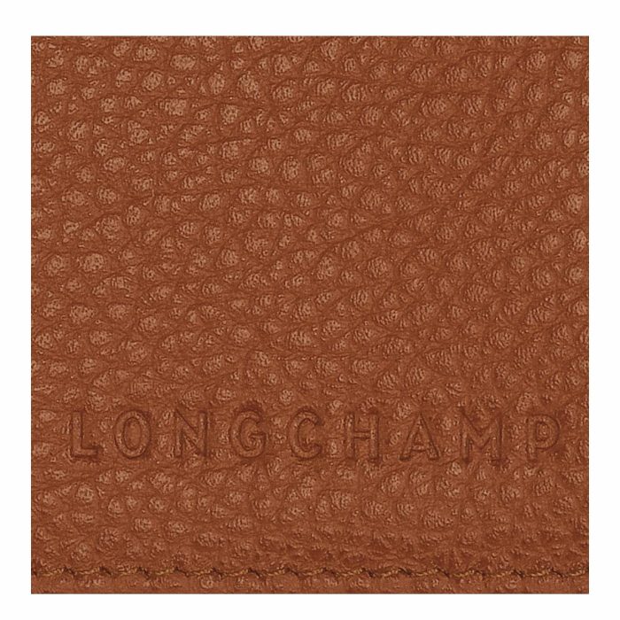 Caramel Women Pouches & Cases Le Foulonné Passport Cover Caramel - Leather Longchamp