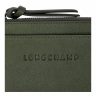 Cardholders & Coin Purses Khaki Women Longchamp 3D Card Holder Khaki - Leather