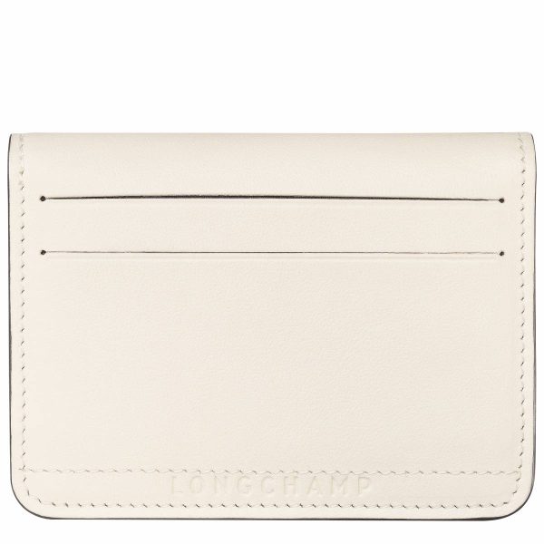 Cardholders & Coin Purses Le Pliage Xtra Card Holder Ecru - Leather Women Longchamp Ecru