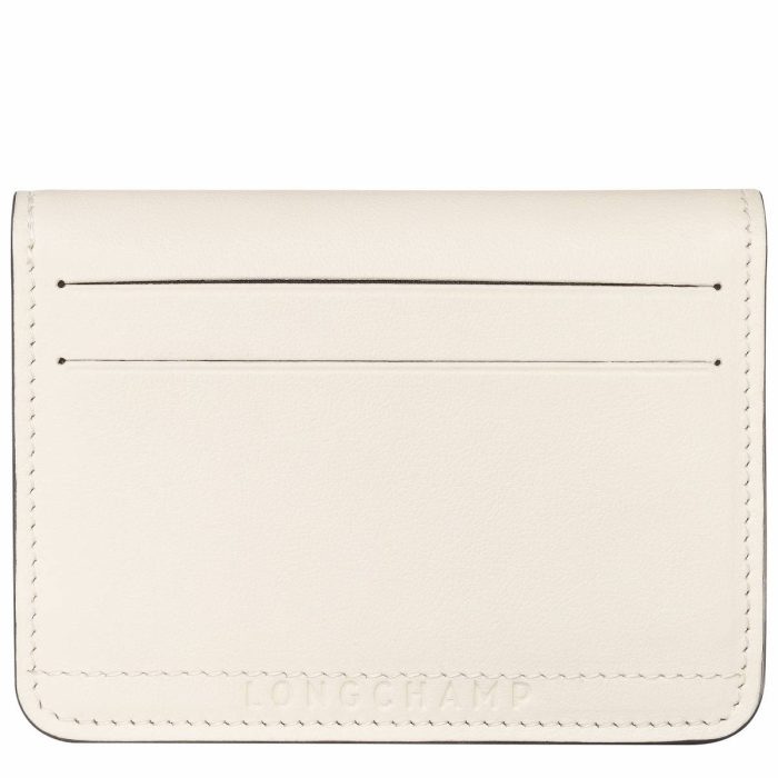 Cardholders & Coin Purses Le Pliage Xtra Card Holder Ecru - Leather Women Longchamp Ecru