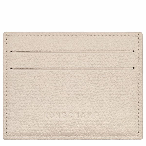 Cardholders & Coin Purses Longchamp Women Le Roseau Card Holder Paper - Leather Paper