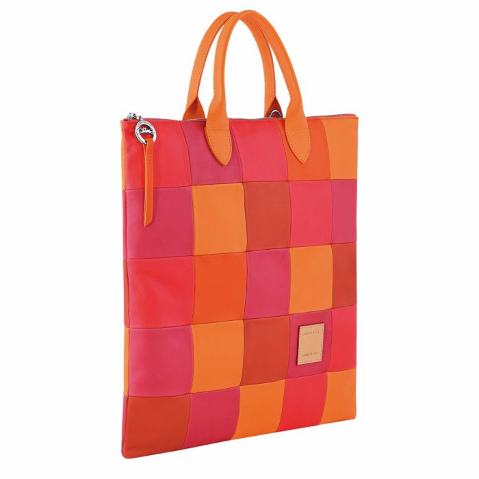 Carrot Longchamp Re-Play L Handbag Carrot - Leather Leather Bags Women