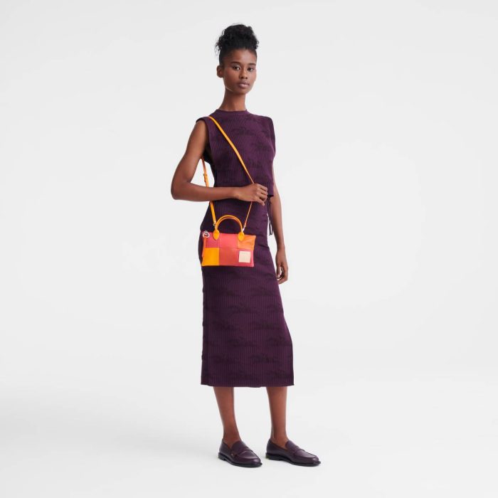 Carrot Women Re-Play Xs Handbag Carrot - Leather Longchamp Leather Bags