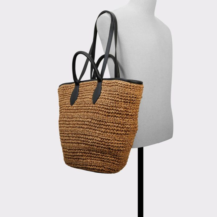 Carryallstrawx Natural Women's Tote & Satchel Bags Women Aldo Natural Top Handle Bags