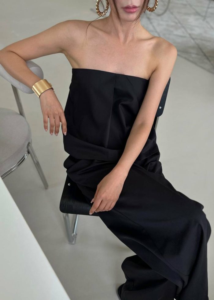 Catalina Tube Top - Black Black The Frankie Shop Women Tops