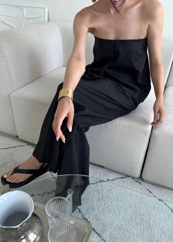 Catalina Tube Top - Black Black The Frankie Shop Women Tops