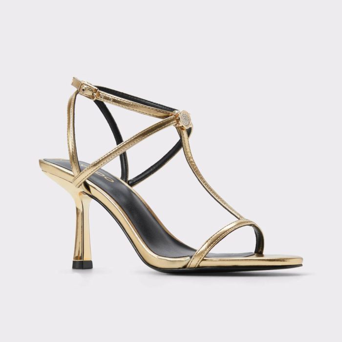 Cecille Gold Women's Heeled Sandals Gold Heels Aldo Women