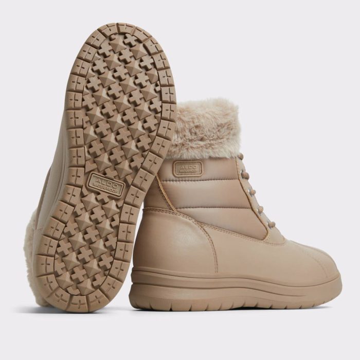 Chilly Light Beige Synthetic Mixed Material Women's Winter Boots Boots Women Light Beige Synthetic Mixed Material Aldo