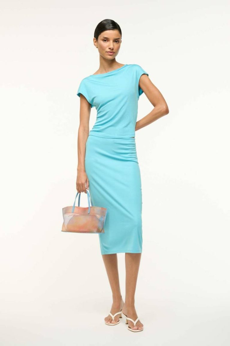 Christos Mini Mesh Tote Pastel Clouds Totes Staud Women