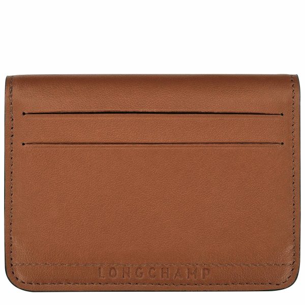 Cognac Le Pliage Xtra Card Holder Cognac - Leather Cardholders & Coin Purses Longchamp Women