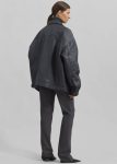 Conan Faux Leather Jacket - Dark Grey The Frankie Shop Outerwear Grey Men